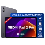 Redmi Pad 2 Pro [Smartchoice] | 12000mAh | Snapdragon 7s Gen 4 |12.1-inch, 2.5K Display |83+ Days Standby |HyperOS 2 |120Hz| Dolby Vision Atmos | Wi-Fi 6| AI Powered | 8GB,128GB |Graphite Grey