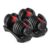 Cockatoo ADB-01 2.5 KG- 24 Kg Adjustable Dumbbell Set, Home Workout Gym Equipment Men and Women, Quick One-Second Adjustment 15-IN-1 Dumbbell Dumbbells Set For Home Gym(1 Year Warranty) (24 Kg, Red)