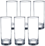 Amazon Brand – Solimo Nia High Ball Glass Set, 325ml, Set of 6, Transparent