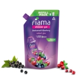 Fiama Blackcurrant & Bearberry Shower Gel 700ml, Bodywash Refill Value Pouch for Women & Men, With Skin Conditioners for Radiant Glow