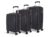 KAMILIANT by American Tourister Savvy|Trolley Bag Set of 3 (55+70+80 cms) for Travel| Hard Case Polypropylene (PP) Suitcase|360° 8-Wheel Spinner Luggage Trolley|Combination Lock|Black