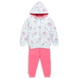 LuvLap Baby Boys Full Sleeve Hooded Sweatshirt & Pyjama Set Pack Of 1, Cotton Rich Fleece, Mint, M (3 to 6 Months)
