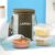 Larah Glassware Gracia Borosilicate Glass Lunchbox with Bag | 3pc Round Container Set (400 ml Each) | Microwave & Dishwasher Safe, Leakproof | Tiffin for Office, School, College | Green