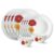 Larah by Borosil Zinnia Fluted Series Opalware Dinner Set | 12 Pieces for Family of 4 | Microwave & Dishwasher Safe | Bone-Ash Free | Crockery Set for Dining & Gifting | Plates & Bowls | White