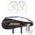 Silver’s Aluminium Defender Badminton Kit (2 Racquets with Full Cover, 1 Box Feather Shuttlecock Pack of 3)(Green/White)