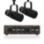 Audio Array Complete Podcast Bundle | Dual USB/XLR Dynamic Microphones with Audio Interface 24bit / 192kHz|Metal Body|Pro Streaming & Recording Kit for PC, Mac & Mobile – PB-03