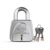 Link Gravi-T 60mm Heavy Duty Padlock | 8 Levers | Lock for Home Door, Office, Shop, Travel | Tough CR Body | Hardened Steel Shackle, | Double Locking System | 3 Silver Keys | 200000 Key Combinations