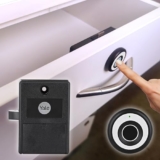 Yale Premium Fingerprint|Biometric Wardrobe Lock for Cabinets, Wardrobe & Almirah for Home & Office | Finish- Ivory | Material – Zinc