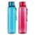 CELLO My Tag PET Water Bottle | 100% food grade | Leak proof and Break proof | Wide Mouth & Leakproof | Break proof & Food Grade Pet Bottle |1000ml | Set of 2, Assorted