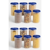 Sulfar Round Modular Container Set – 500 ml, Airtight & BPA-Free (Pack of 12)