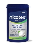 Cipla Nicotex Mints | Nicotine 2mg Lozenges (60 Pcs)| Helps Quit Smoking | Sugar Free | Cool Mint Plus Flavour (10 * 6 Pcs)
