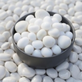 Schmick 1 Kg White Pebbles Stones for Plants Pots, Aquarium/Fish Tank, Garden, Decoration, Table and Home Decor, Vase Fillers (1 Kg, White Pebbles)