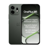 OnePlus N6 | 4GB+128GB | Midnight Green | Segment’s Biggest 8000mAh Battery | Segment’s Fastest 45W Charging | 48-Month Smoothness | Smooth 120Hz Display | 50MP Camera | Military-Grade Durability