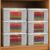 Homestrap Set of 6 Non-Woven Printed Saree Cover/Cloth Storage/Wardrobe Organizer For Clothes with Transparent Window (Grey)(Shark Tank Featured) 45cmx33cmx22cm