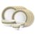 Larah by Borosil Regal Fluted Series Opalware Dinner Set | 19 Pieces for Family of 6 | Microwave & Dishwasher Safe | Bone-Ash Free | Crockery Set for Dining & Gifting | Plates & Bowls | White