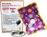 Warmfinity Electric Heating Pouch/Bag with Gel hot Water Bag for pain relief, Menstrual Cramps, Arthritis Aches, and Back Pain | Quick Charging | Pack of 1 (Large, 1)