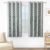 MollisHomes Window Curtains 5 Feet Pack of 1, Damask, Grey & White
