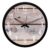 Amazon Brand – Solimo 12-Inch Wall Clock – Designer (Silent Movement, Black Frame), Analog, Plastic