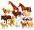 Brand Conquer Farm Animal Toys for Kids, 12 Pcs Realistic Farm Animal Figures Set, Non-Toxic Plastic Learning Toys for Boys & Girls, Educational Montessori Animal Playset, Birthday Gift for 3+ Years