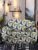 Cortina Single Seater Sofa Cover | Floral Print | 100% Polyester Spandex Fabric | Couch Covers, Machine Washable | Suitable for Home, Office, Birthday, Anniversary, & More | High Stretch | Blue&Green