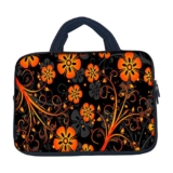Theskinmantra Orange Flowers Sleeve for 14 inch laptops
