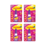 Fevikwik Craft 6 GM | Instant glue for crafting | Multi surface application | Clear non drip formula | Sets in 20 seconds | Storable | DIY | Fastest glue for crafting (Pack of 4)