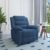 Nilkamal Sierra Velvet Fabric Manual Recliner | 1 Seater Sofa | Single Recliner | 1 Seater Chair Sofa | Finish Color – Blue