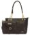 Bagsy Malone Tote Bag -Set of 2 | Handcrafted Side Tote Bag and Handbag for Office and College (Croco Brown1)