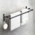 MIORAH Bathroom 24 Inch Aero Space Aluminum Towel Hanger for Wall – Towel Rod for Bathroom | Space-Saving Modern Towel Bar Rack